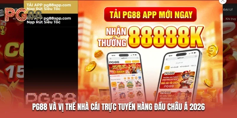 PG88 và vị thế nhà cái trực tuyến hàng đầu châu Á 2026